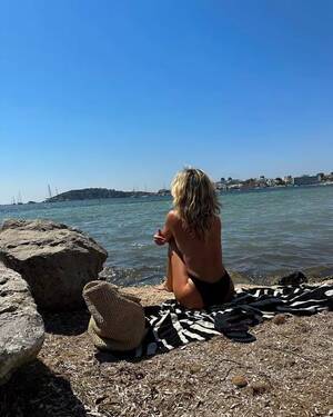 hairy nudist beach group - Ashley Roberts goes totally topless on the beach in racy holiday snaps -  Daily Star