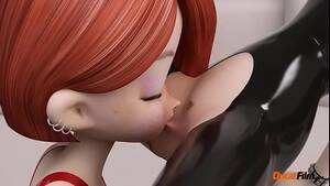 cartoon lesbian oral - two lesbian animated in latex - XVIDEOS.COM