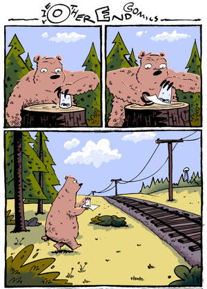 comic paper porn - theotherendcomics: Bears use neither paper nor cups. This comic is so fake  Tumblr Porn