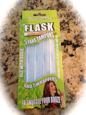Jumbo Tampon Porn - Tampon Flask Kit, The Untouchable Stealth Flask! Guess this wouldn't have  worked