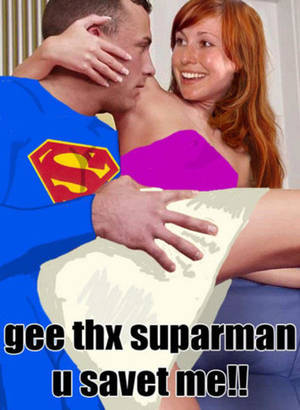Bing Porn Meme - ... gee thx suparman u savet me!! Kari Byron Superman MythBusters man  shoulder male love ...