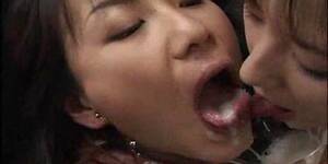 asian lesbian cum swap - Hot asian lesbians cum swapping EMPFlix Porn Videos