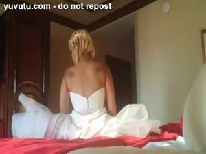 homemade wedding sex videos - Fucking her in wedding dress
