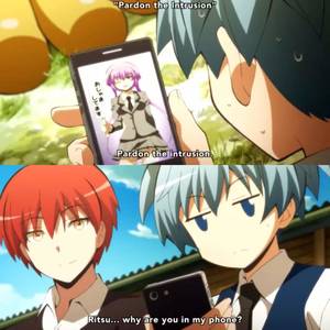 Anime Classroom Porn - Shut up Nagisa. I'd kill to have Ritsu in my phone.