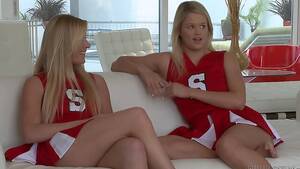blonde lesbian cheerleaders - CHEERLEADER LESBIAN PORN @ VIP Wank