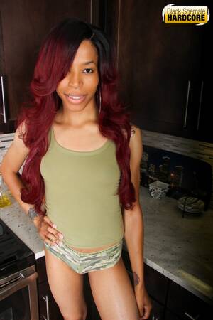 aja black porn - Black TGirls Hardcore: Aja Sweet