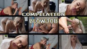 blonde blowjob compilation - Mila Lioness / Porn Split