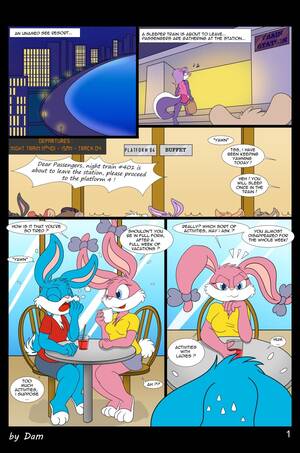 Looney Tiny Toons Porn - Dam - Toons on a Train (Tiny Toon Adventures) porn comic