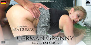 Fat German Cock Porn - German granny Bea Dumas loves to fuck & suck a fat cock - Mature.nl
