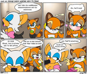 Marine Rouge The Bat Porn Comics - Rouge showing Marine how its done #2 by evilkingtrefle