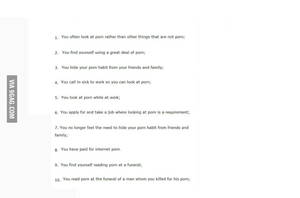 Levels Of Porn - 10 levels of porn addiction: Where are you?