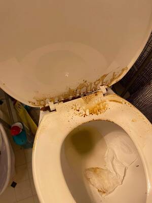 drunk toilet sex - Wife went out with her friend. Friend was drunk so my wife took her home to  stay the night. I heard her friend struggling on the toilet, then came in  to use