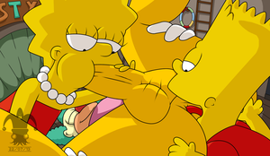 lisa sucks - Bart and Lisa Suck Krusty's Dick! - Simpsons Porn