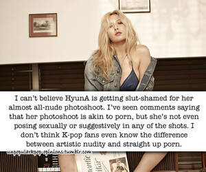 Hyuna Porn - Unpopular K-pop Opinions â€” I can't believe Hyuna is getting slut-shamed  for...