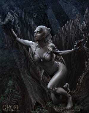 Alyn Shir Porn 3d Anime Monster - Dark Elf / Drow / Priestess of Ellistreeâ€¦