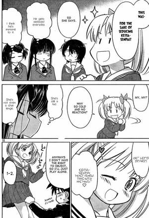 kiss x sis hentai - Blondie prepared by dropping her panties to just above the skirt's bottom  so it looks normal. When Keita lifted her skirt you got full frontal nudity  and ...