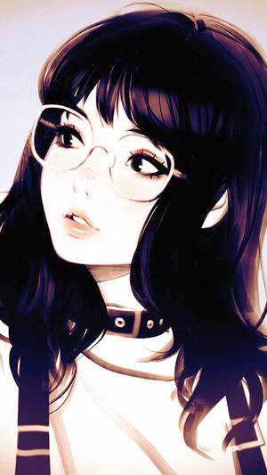 cartoon asian girls glasses nude - Pretty Japanese Glasses Girl