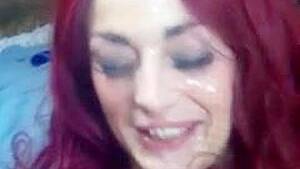 homemade messy facials - Redhead Amateur Homemade Sex with Big Facials & Messy Cumshots | AREA51.PORN