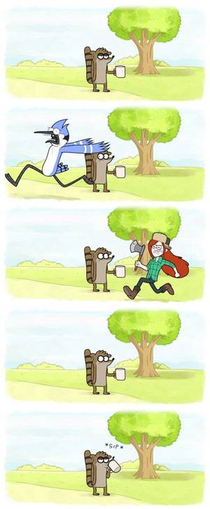 Gravity Falls And Regular Show Porn - just a normal day Â· Cartoon NetworckRegular ShowGravity Falls ...