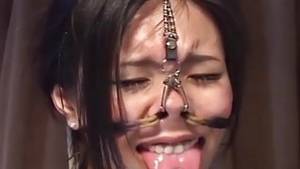 japanese english subtitles - Extreme Japanese BDSM with nose hooks Subtitled