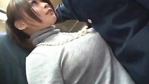 busty japanese in public - Upksirt View of a Busty Japanese In Croweded Bus