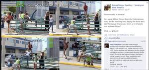 Kingston Jamaica Slum Porn - Homeless MSM having their version of fun recently by the infamous Gully  nearing the Island Car