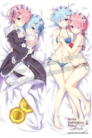 Body Pilows Anime Porn - New Rem and Ram - Re Zero Anime Dakimakura Japanese Hugging Body Pillow  Cover ADP-