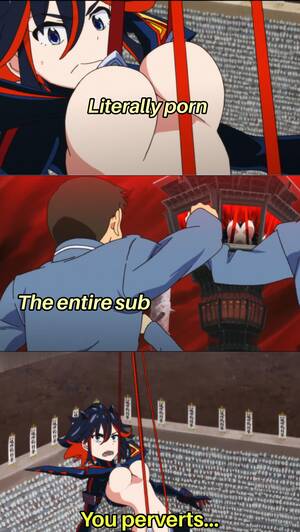 cartoon kill la kill porn - Not that this kind of scene helps : r/KillLaKill