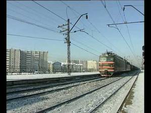 electric train - Trains in Siberia Russia
