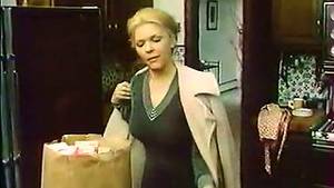 Blonde Housewife Getting Fucked - Lusty blonde housewife gets fucked upskirt in the kitchen