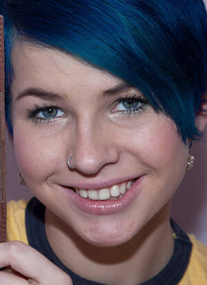 Amy Frost Blowjob - Smiling Blue Haired Alt Girl / Amy Frost aka Ebba | MOTHERLESS.COM â„¢