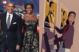 Michelle Obama Blowjob - Barack Obama