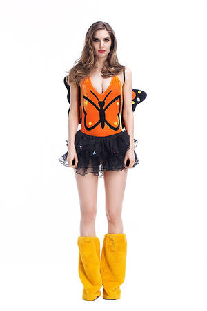 Halloween Sexy Porn - Adult Women Halloween Sexy Butterfly Pokemon Costume Porn Games Dress Short  Romper Outfit Fairy Cosplay Club