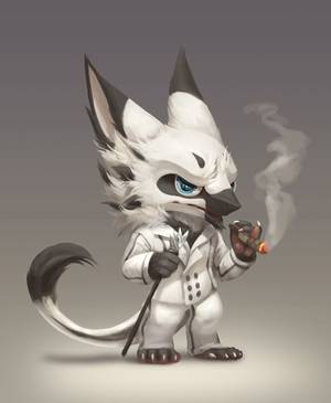 Male Sergal Furry Porn - Warm up doodle (or excuse to draw more sergals) before going back to  commission, featuring Bosssergal Chibi Sergal