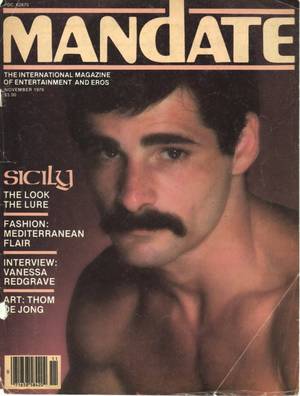 70s Porn Star Mustache - Joe Porcelli in 70's haute couture