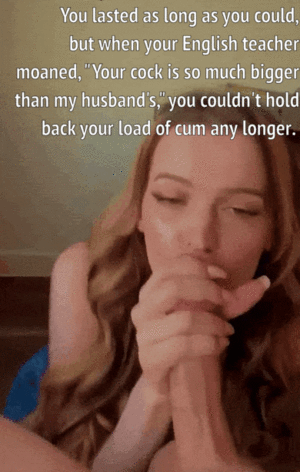 Cum Porn Captions Teacher Porn - POV: your married teacher making you cum - Porn With Text