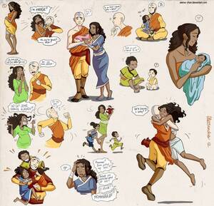 Cartoon Porn Katara All Grown Up - Kataang family bits : r/TheLastAirbender