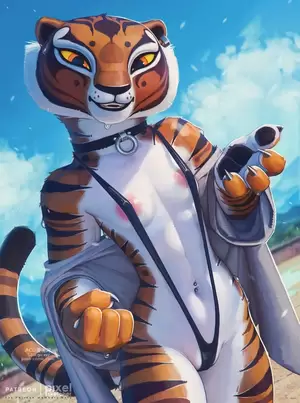 dreamworks characters porn - pixelsketcher, dreamworks, kung fu panda, master tigress, black lips, black  nose - Doujin-Bild (Seite 8)