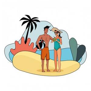 anamated nude beach ibiza - Page 5 | Couple beach walk Vectors & Illustrations for Free Download |  Freepik