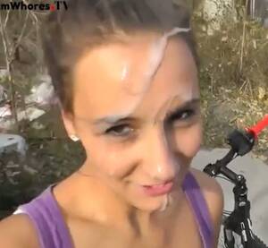 huge outdoor cumshot - Outdoor huge facial