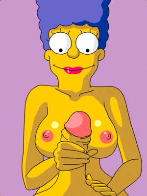 cartoon penis handjob - Marge Simpson Nude Nipples Masturbation Erect Penis Handjob < Your Cartoon  Porn