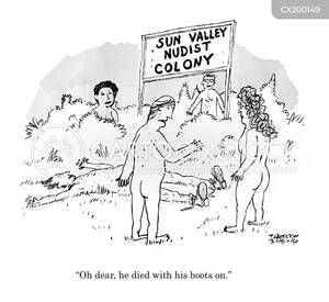 naturist sex cartoons - Nudist Convention Cartoons and Comics - funny pictures from CartoonStock