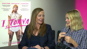 Margot Robbie Porn Captions Celebrity - Who jumped into a pool in her wedding dress?! I, Tonya stars Margot Robbie  and Allison Janney play lucky dip - Style Play