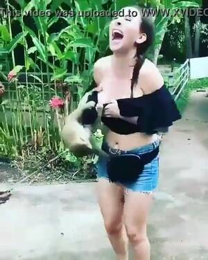 Girls Tits Sucking Monkey - Monkey flashed girl's boobs, uploaded by Ridonne
