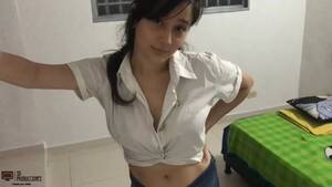 my cock cumming - The most beautiful and sexy neighbor sucks my cock very well until I get  all my semen CUM-FACE - Porn in Spanish watch online