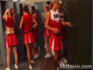 lesbian cheerleaders in the shower - Sexy cheerleaders go lesbian in the shower in hardcore video | Any Porn