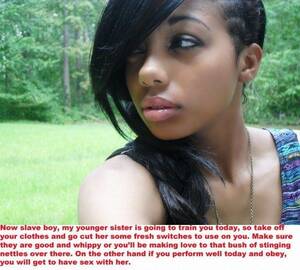 Ebony Schoolgirl Porn Captions - Young Black Mistress Captions | BDSM Fetish