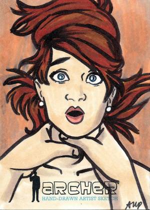 Lana Cheryl Archer Porn Katya - Cryptozoic Archer Artist Return Sketch Ashleigh Popplewell Cheryl Tunt