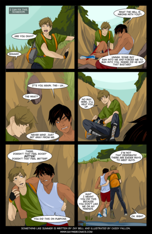 Comic Book Gay Porn Cahrcters - Part One â€“ Summer â€“ Page 015 â€“ Gay Comics â€“ featuring Something Like Summer  â€“ an LGBT love story