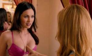 megan fox real lesbian porn - Megan Fox strips off to reveal her bra and knickers in This is 40 trailer |  Metro News